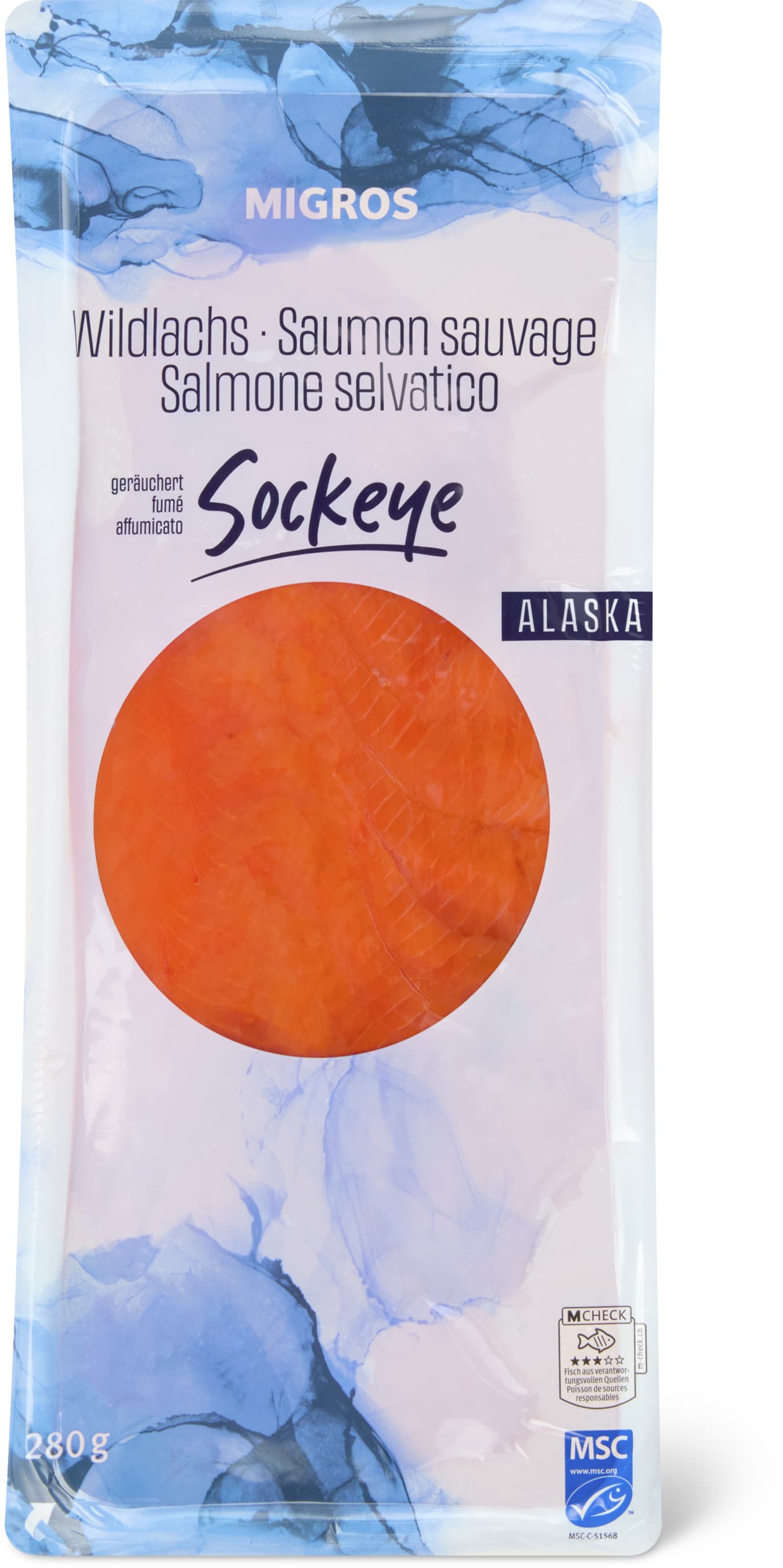 Migros Saumon sockeye 280g
